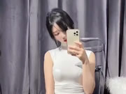 아시아 최고의 아름다움은 섹시한 속옷 셀카를 입습니다.